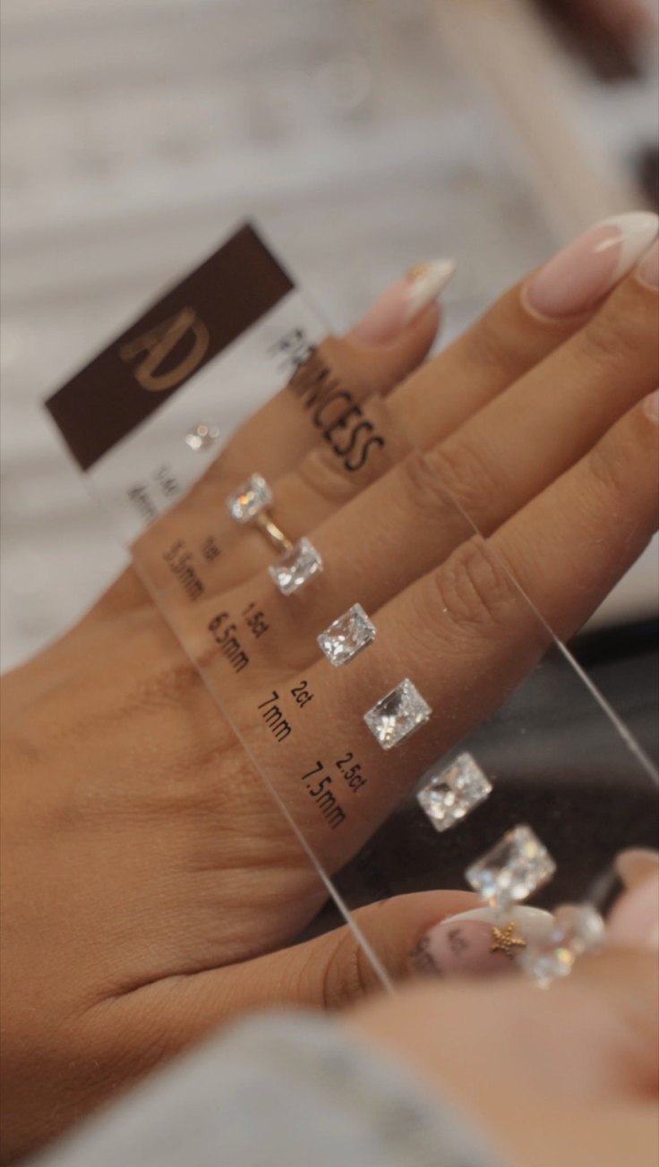 Trying diamond shapes on the hand, on Instagram
